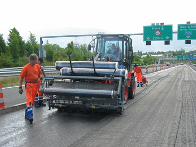 maschineller Einbau S&P Carbophalt G