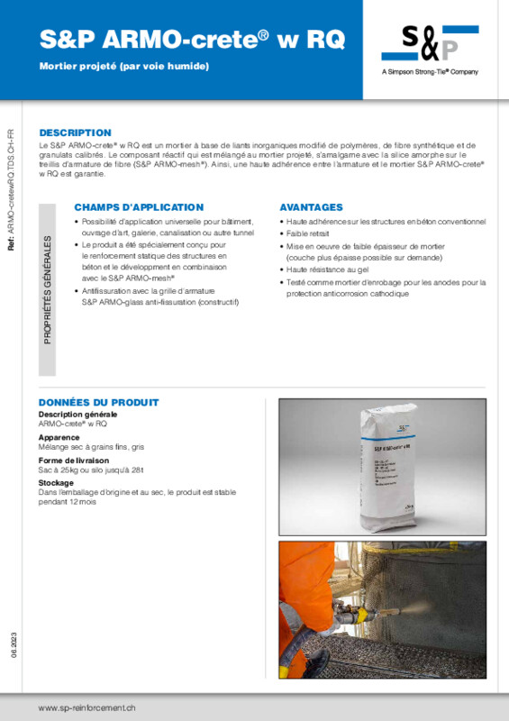 S&P ARMO-crete® w RQ (FDT)