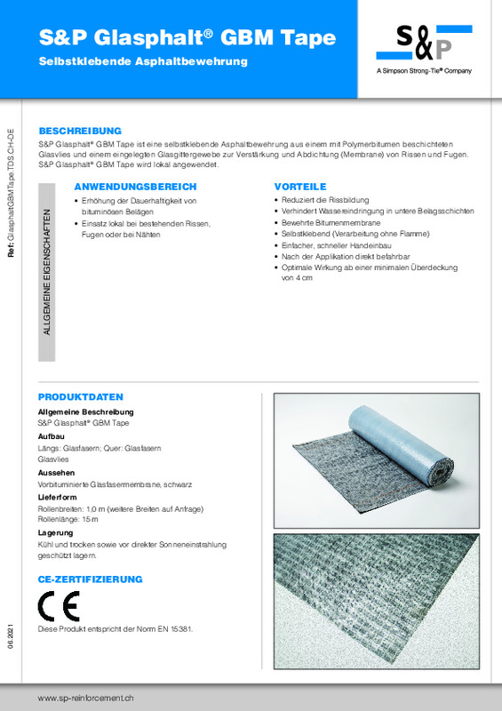 S&P Glasphalt® GBM Tape (TDB)