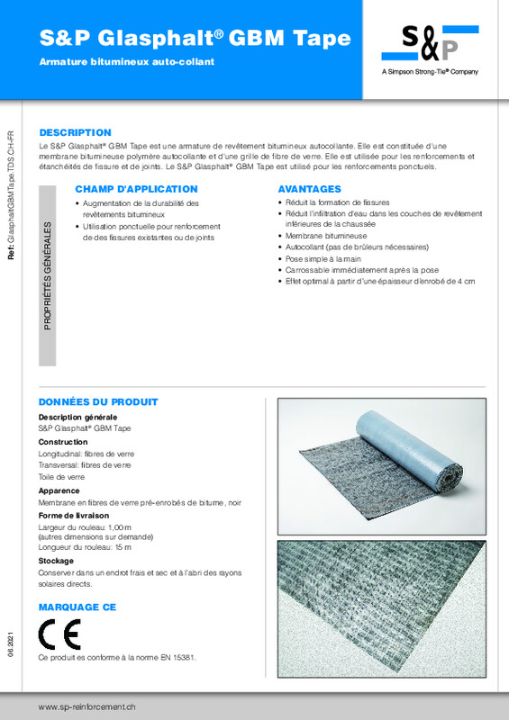 S&P Glasphalt® GBM Tape (FDT)