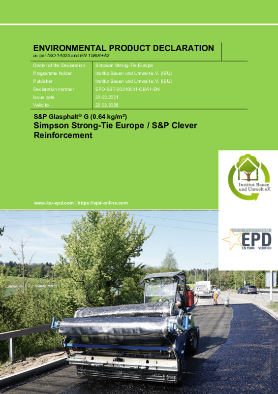 EPD S&P Glasphalt® G (Englisch)