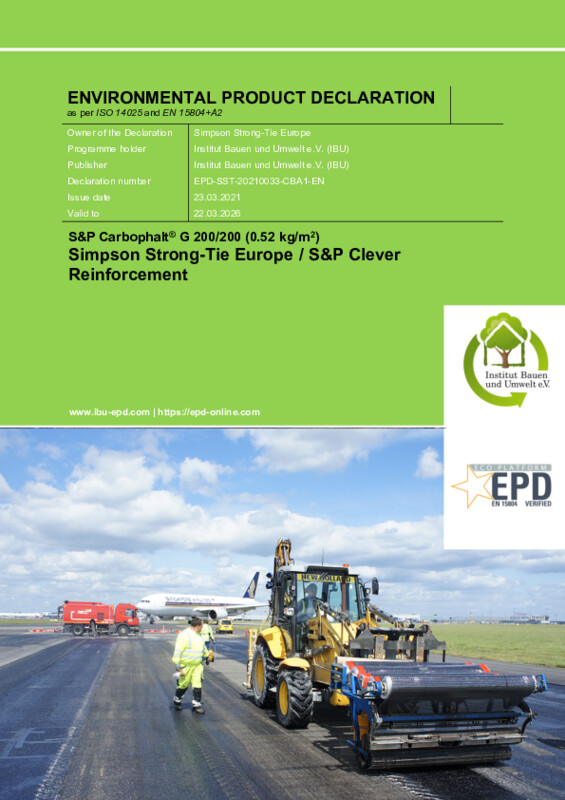 EPD S&P Carbophalt® G 200/200 (Englisch)
