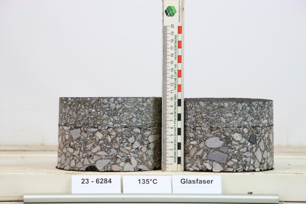 View of the extracted drill cores