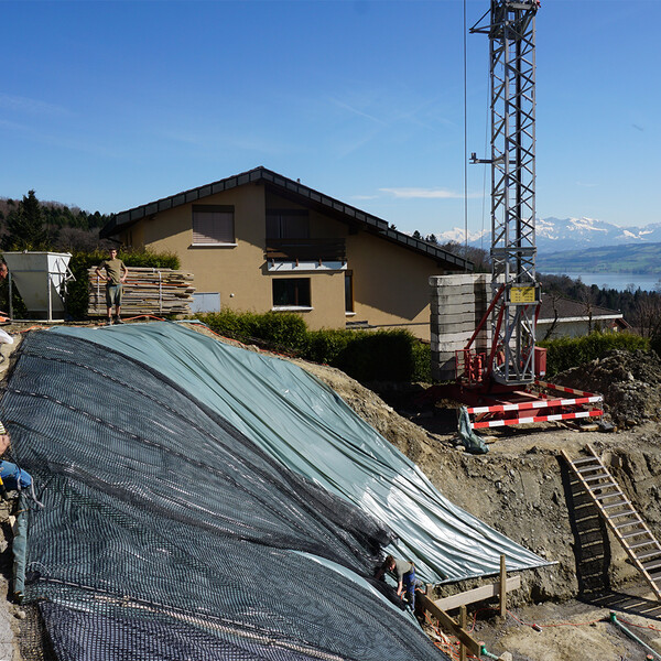 Support de fosse d'excavation pendant un an