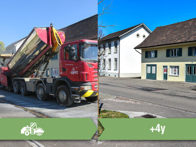 Vergleich Bahnhofstrasse Möhlin